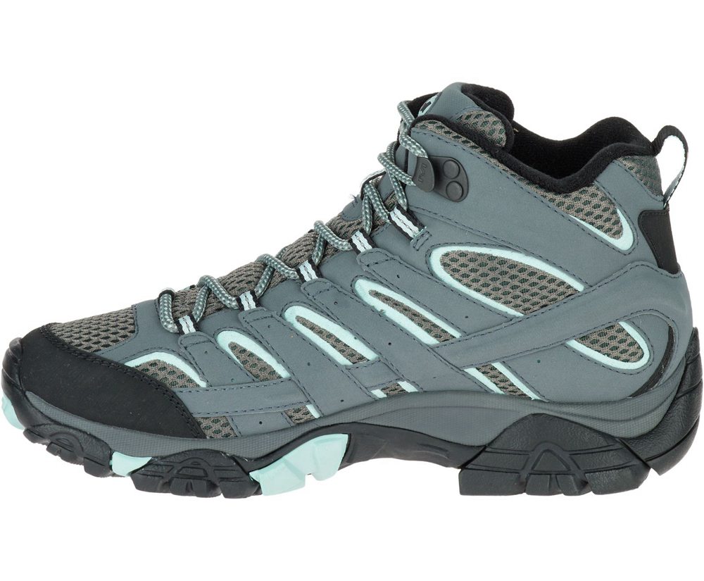 Merrell Boots Grey - Moab 2 Mid GORE-TEX® - Womens 47AVXEGBN
